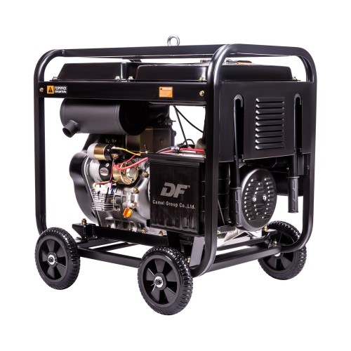 Генератор Дизельный FoxWeld Expert D6500-1 Электростартер 6,5 кВт Блок AVR 0,5 л/ч 