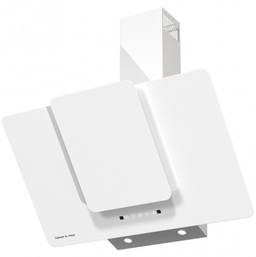 Вытяжка для кухни каминная 90 см Zigmund &amp; Shtain K 150.9 W Белая наклонная 1100 м3/час
