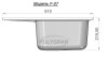 Кухонная мойка POLYGRAN F-07 Опал 328