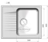 Кухонная мойка POLYGRAN F-07 Опал 328