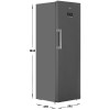 Морозильник Beko B3RFNK312G Серый 6 ящиков 312 л