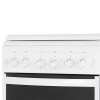 Плита для кухни 50см газовая GEFEST 5100-02 Белая конфорок 4 духовка 52 л гриль чугунные решетки