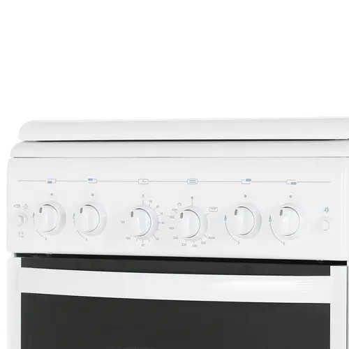 Плита для кухни 50см газовая GEFEST 5100-02 Белая конфорок 4 духовка 52 л гриль чугунные решетки