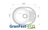 Кухонная мойка GranFest Eco 58 бежевая