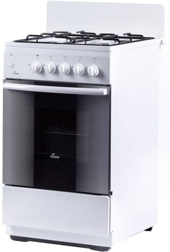 Плита для кухни 50 см Flama AK 1416 W Электрическая духовка Без крышки Эмаль Белый