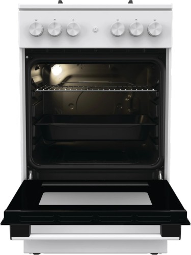 Плита для кухни 50 см газовая Gorenje GG5A11WF Белая 4 конфорки духовка 70 л ГК
