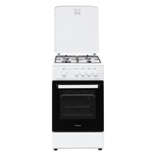 Плита для кухни Manya MG5011W Белая 4 Конфорки 50см Газовая