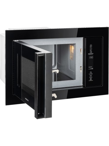 Встраиваемая микроволновая печь HIBERG i-VM 8505 B Черный 900 ВТ Гриль Открывание Механическое