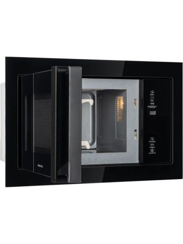 Встраиваемая микроволновая печь HIBERG i-VM 8505 B Черный 900 ВТ Гриль Открывание Механическое