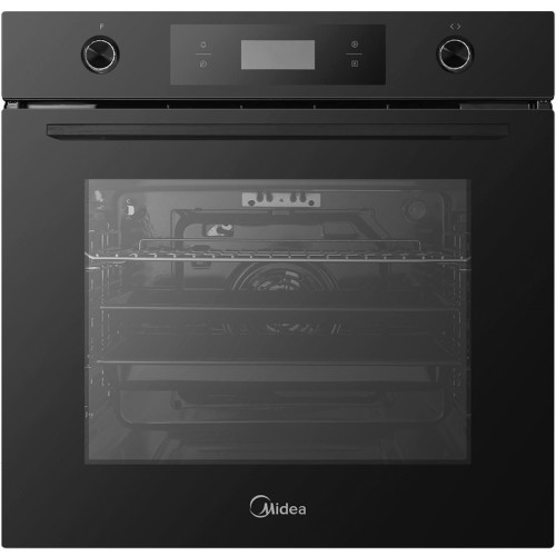 Духовой шкаф электрический MIDEA MO78100CGB Черное стекло 70 л Гриль Конвекция