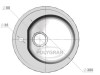 Кухонная мойка POLYGRAN F-08 Хлопок 331 Круглая