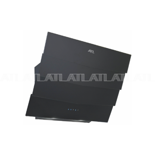 Вытяжка для кухни ATL 3488 D LCD turbo 60 см BLACK Черное стекло 1420 м3/ч