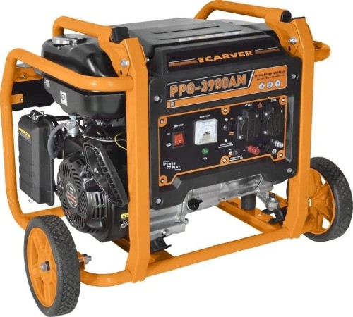 Генератор Бензиновый CARVER PPG- 3900AM Ручной Стартер 2.8 кВт