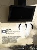 Вытяжка кухонная наклонная LEX MIO 500 Black Черный 650 куб/ч