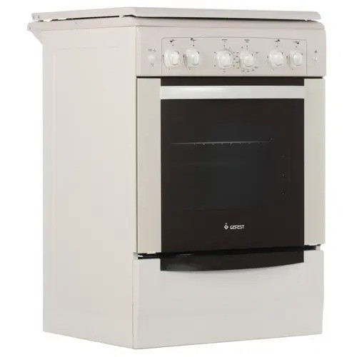 Плита для кухни 60 см GEFEST 6100-02 0167 Бежевая Духовка Газ 52л Конфорок 4шт