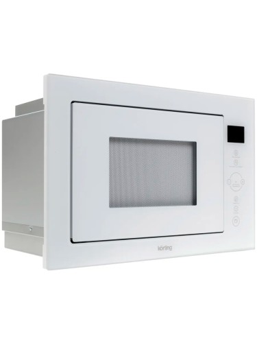 Встраиваемая микроволновая печь СВЧ Korting KMI 825 TGW Белое Стекло 25л 900 Вт