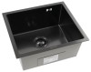 Мойка для кухни KANZLER KAS UTM 490*440 BLACK DECOR PVD Черная подстольный монтаж