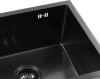 Мойка для кухни KANZLER KAS UTM 490*440 BLACK DECOR PVD Черная подстольный монтаж