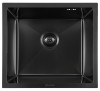 Мойка для кухни KANZLER KAS UTM 490*440 BLACK DECOR PVD Черная подстольный монтаж