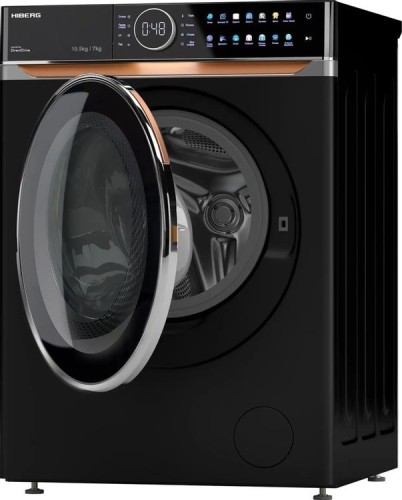 Стиральная машина с сушкой HIBERG i-DDQ10 - 10714 B Черная 10,5 кг 1400 об/мин