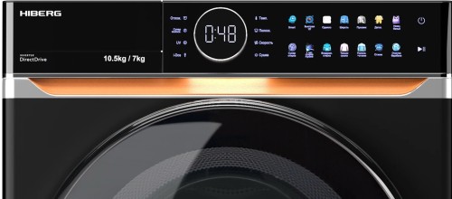 Стиральная машина с сушкой HIBERG i-DDQ10 - 10714 B Черная 10,5 кг 1400 об/мин