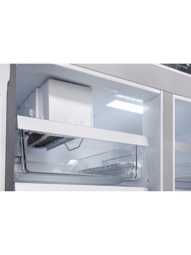 Холодильник многодверный ширина 91 см HIBERG RFQ-555DX NFGB Inverter Черное Стекло 618 л 