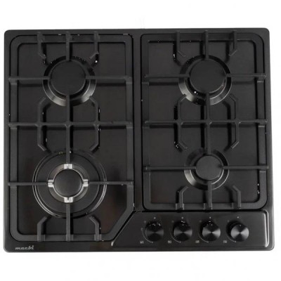 Варочная поверхность Macbi MBH64WFXBI.G2 Черный inox 4 Газ-конфорки WOK конфорка