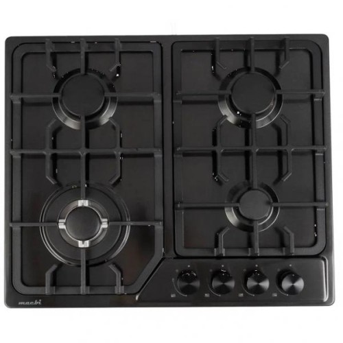 Варочная поверхность Macbi MBH64WFXBI.G2 Черный inox 4 Газ-конфорки WOK конфорка