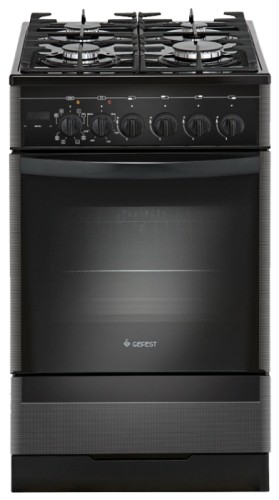 Плита для кухни GEFEST 5502-03 0044 Черная 50 см 4 Конфорки Духовка 52л 