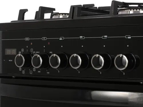 Плита для кухни GEFEST 5502-03 0044 Черная 50 см 4 Конфорки Духовка 52л 