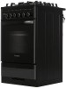 Плита для кухни GEFEST 5502-03 0044 Черная 50 см 4 Конфорки Духовка 52л 