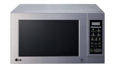 Микроволновая печь СВЧ LG MS2044V Серебристая 20 л 700 Вт Открывание кнопка