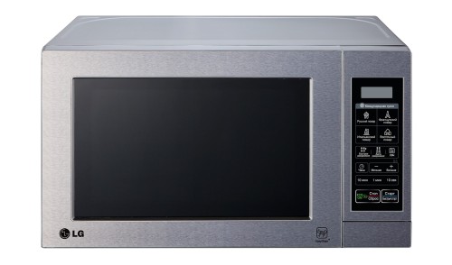 Микроволновая печь СВЧ LG MS2044V Серебристая 20 л 700 Вт Открывание кнопка