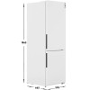 Холодильник с морозильником Midea MDRB548MMF01 Белый 413 л