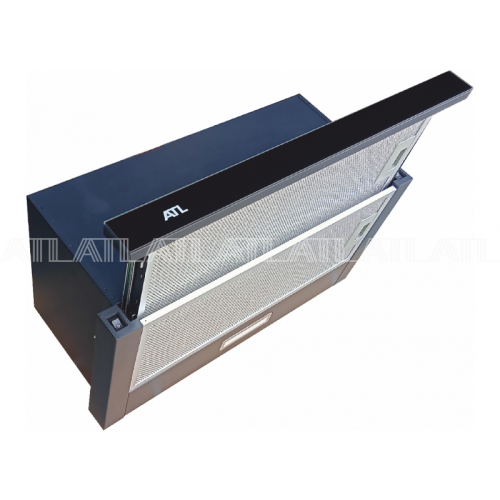 Вытяжка встраиваемая ATL 1002 Т 90 см Black Черная 1030 м3/ч