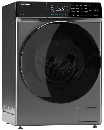 Стиральная машина Hiberg i-DDQ9 - 712 SD Серебристая 7кг 1200 об/мин