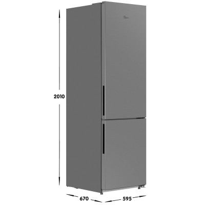 Холодильник Midea MDRB600MMF46 No Frost Серебристый 456 л Тихий 35 дБ