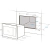 Микроволновая печь встраиваемая Midea MI10250GBX Черная Нержавейка
