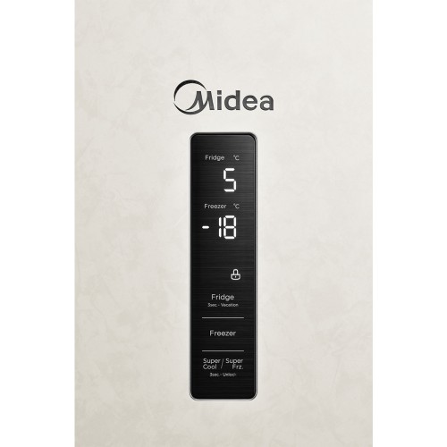 Холодильник Midea MDRB470MGF33OM Бежевый Эмаль Задняя стенка металл