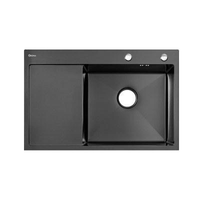 Мойка для кухни ARONA ARS 780*505 R BLACK PVD NANO Нержавейка Правая