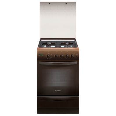 Плита для кухни GEFEST 5100-03 0003 Коричневая 50 см Духовка 52л Газовая Крышка стекло Таймер