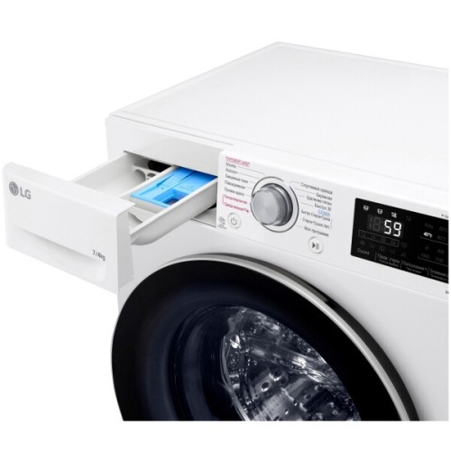 Стирально-сушильная машина LG F2J6HG8W 7 кг Cушка 4 кг 1200 об/мин