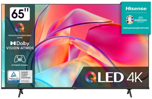 Телевизор HISENSE 65E7KQ 4K QLED HDMIx3 USBx2 Антенный Композитный RJ45 CI+ 60 hrz