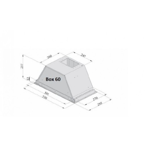 Вытяжка встраиваемая Fabiano Box 60 Inox