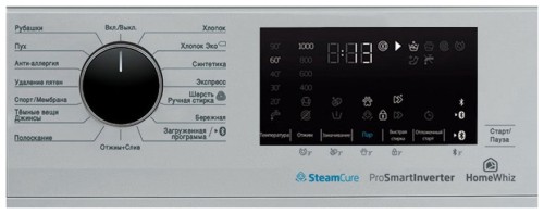 Стиральная машина Beko WSPE6H616S Серебристая 6,5 кг Узкая 1200 об/мин