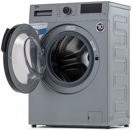 Стиральная машина Beko WSPE6H616S Серебристая 6,5 кг Узкая 1200 об/мин