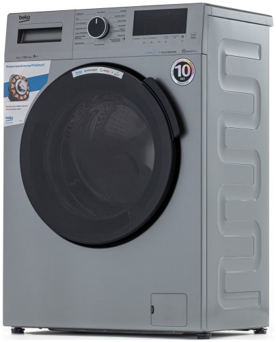 Стиральная машина Beko WSPE6H616S Серебристая 6,5 кг Узкая 1200 об/мин