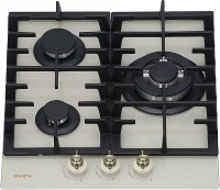 Варочная поверхность газовая AVEX HM 4534 RY Белая 3 конфорки ГК WOK конфорка