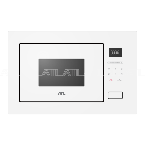 Микроволновая печь встраиваемая ATL 4 MW BIN 2023 WH GL Белое Стекло 900 Вт Открывание кнопка
