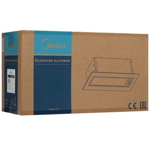 Вытяжка для кухни Midea MH60I301B Белая 400 м³/ч Ширина 52 см